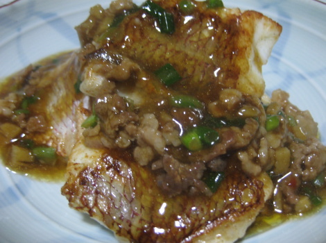 鯛料理の簡単レシピ・鯛のピリ辛ソース